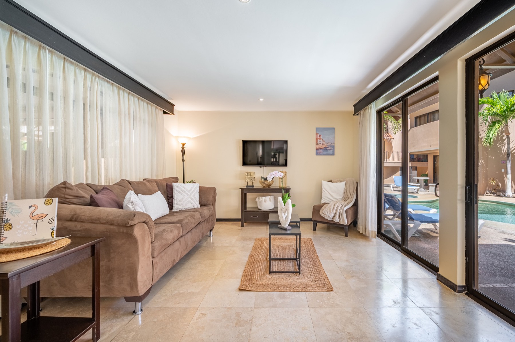 Orchid I living room view two